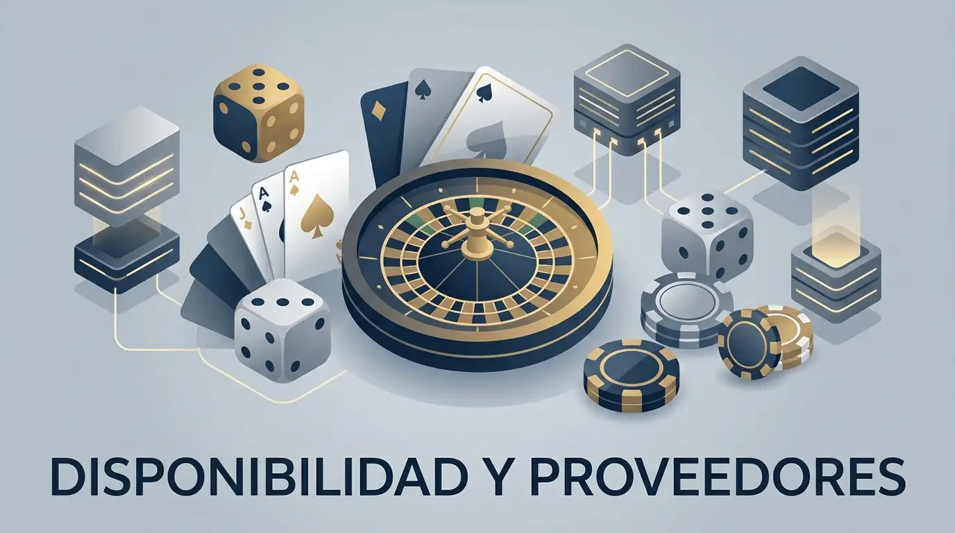 Ilustración editorial de una mesa de casino en vivo sin marcas